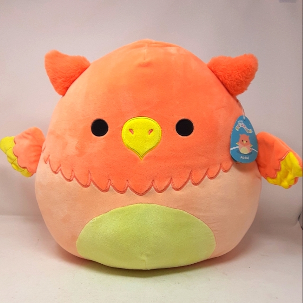 Abdul the Griffin Squishmallow. 16in Glows in black light.